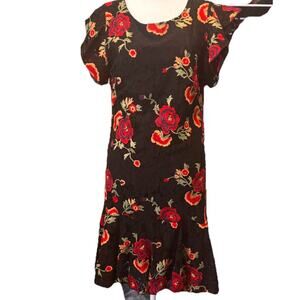 Anthropology by Eva Franco Size 12 Whimscagoth Cottage Core Embroidered Flowery